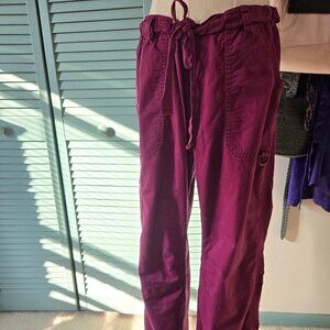 Koi Lindsey Scrub Pants Medium Tall Raspberry